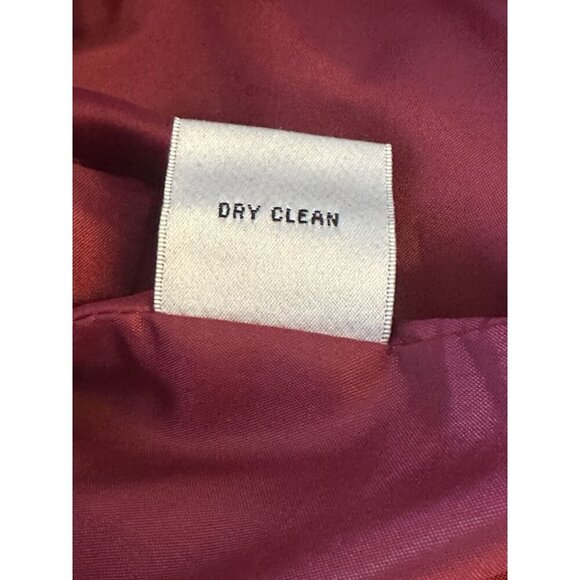 Talbots Women's 10 Petite Velvet Blazer Jacket Red Wine Buttons Pockets - Picture 12 of 13